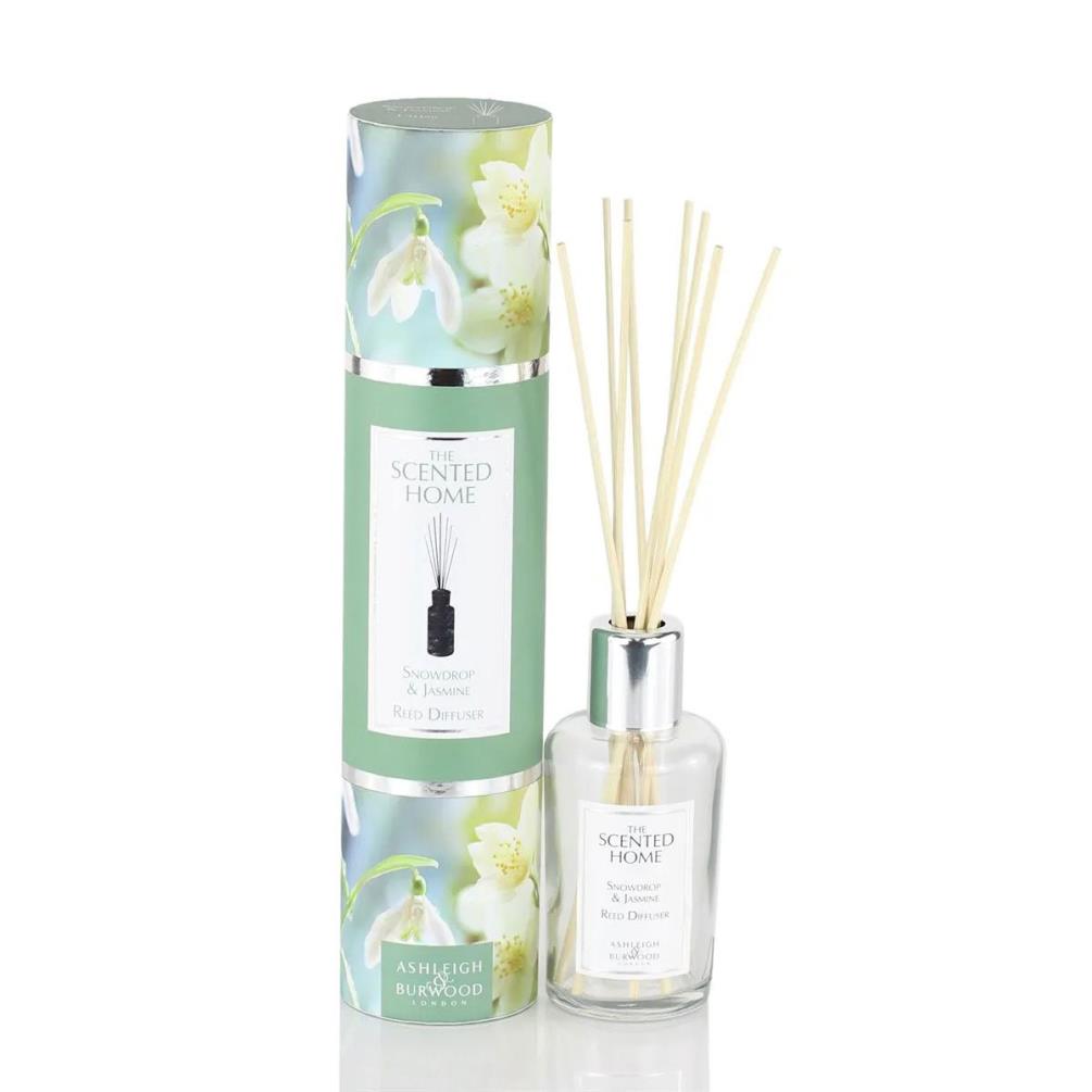 Ashleigh & Burwood Snowdrop & Jasmine Scented Home Reed Diffuser £14.36